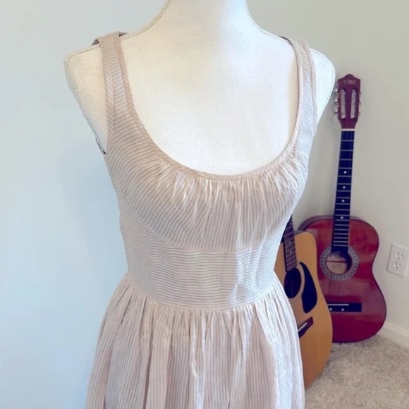 Martin Grant Paris size small. Beautiful muted pink striped dress. - Picture 2 of 9